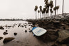 The Cruiser Paddle Board Laying On Rocks