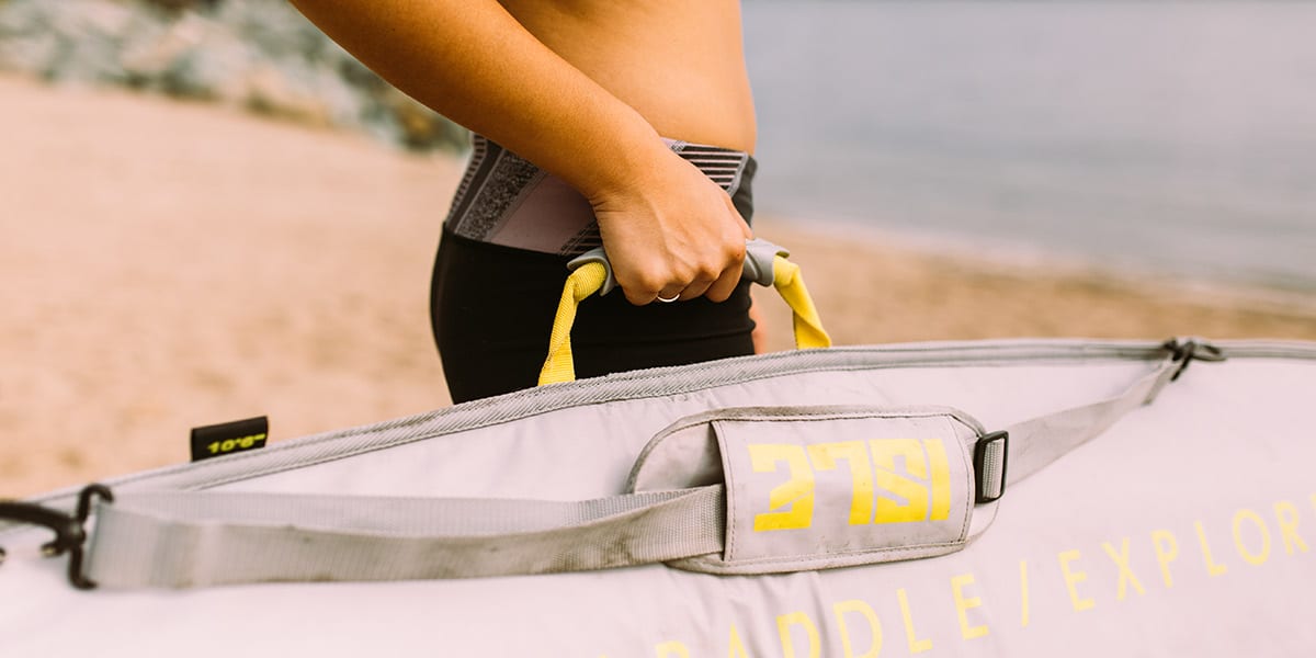Epoxy paddle board bags