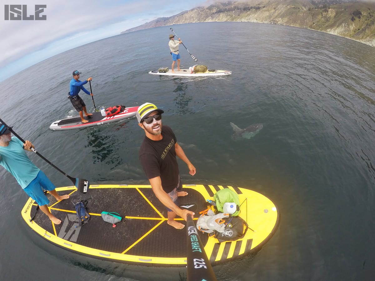 Standup Paddle Boarding Along Big Sur Coast With Sunfish
