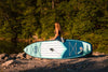 Person Getting Ready to Paddle The Explorer Paddle Board